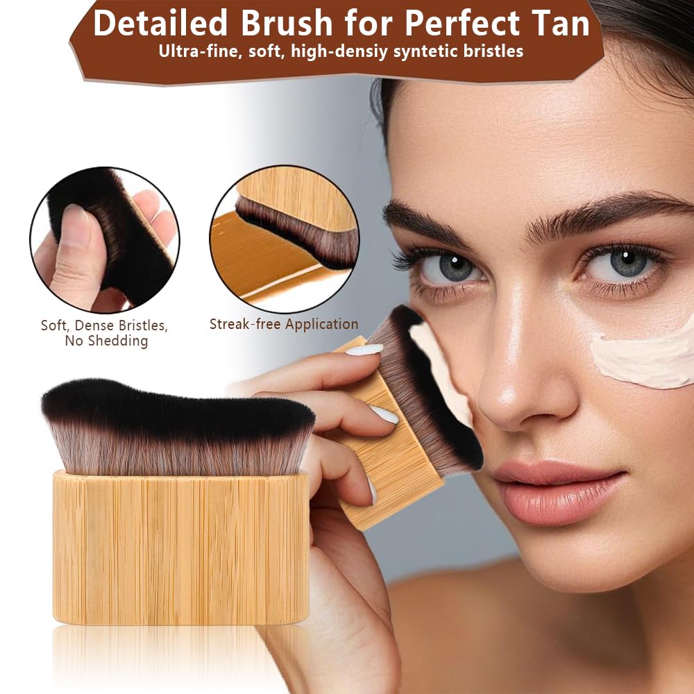 4 in 1 Luxury Velvet Tanning Mitt Self Tanning Mitt Applicator Self Tanner Brush Self Tanner Back Applicator Self Tanner Mitt Tanning Brush Tanning Glove