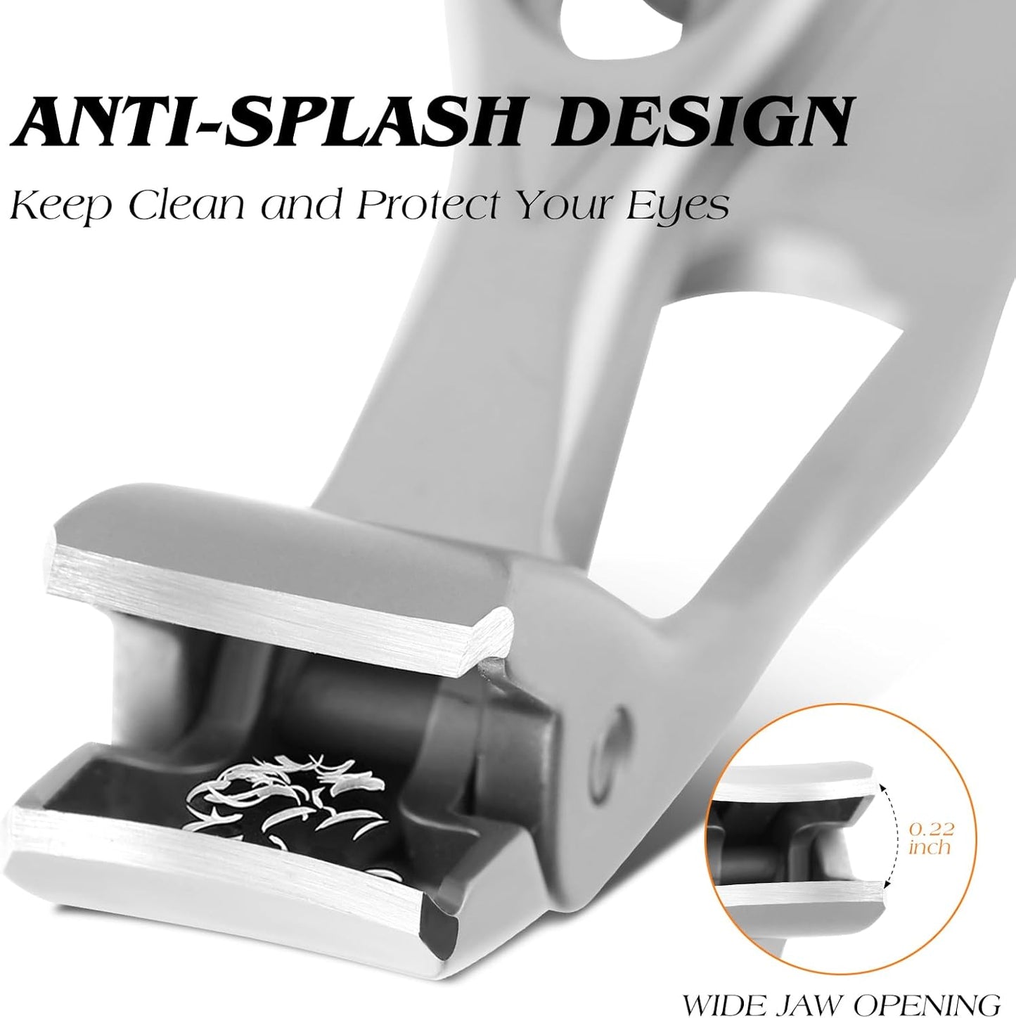 Toenail Clippers for Seniors - Professional Long Handled Ingrown Nail Cutter | Ultra-Sharp Wide Jaw Design