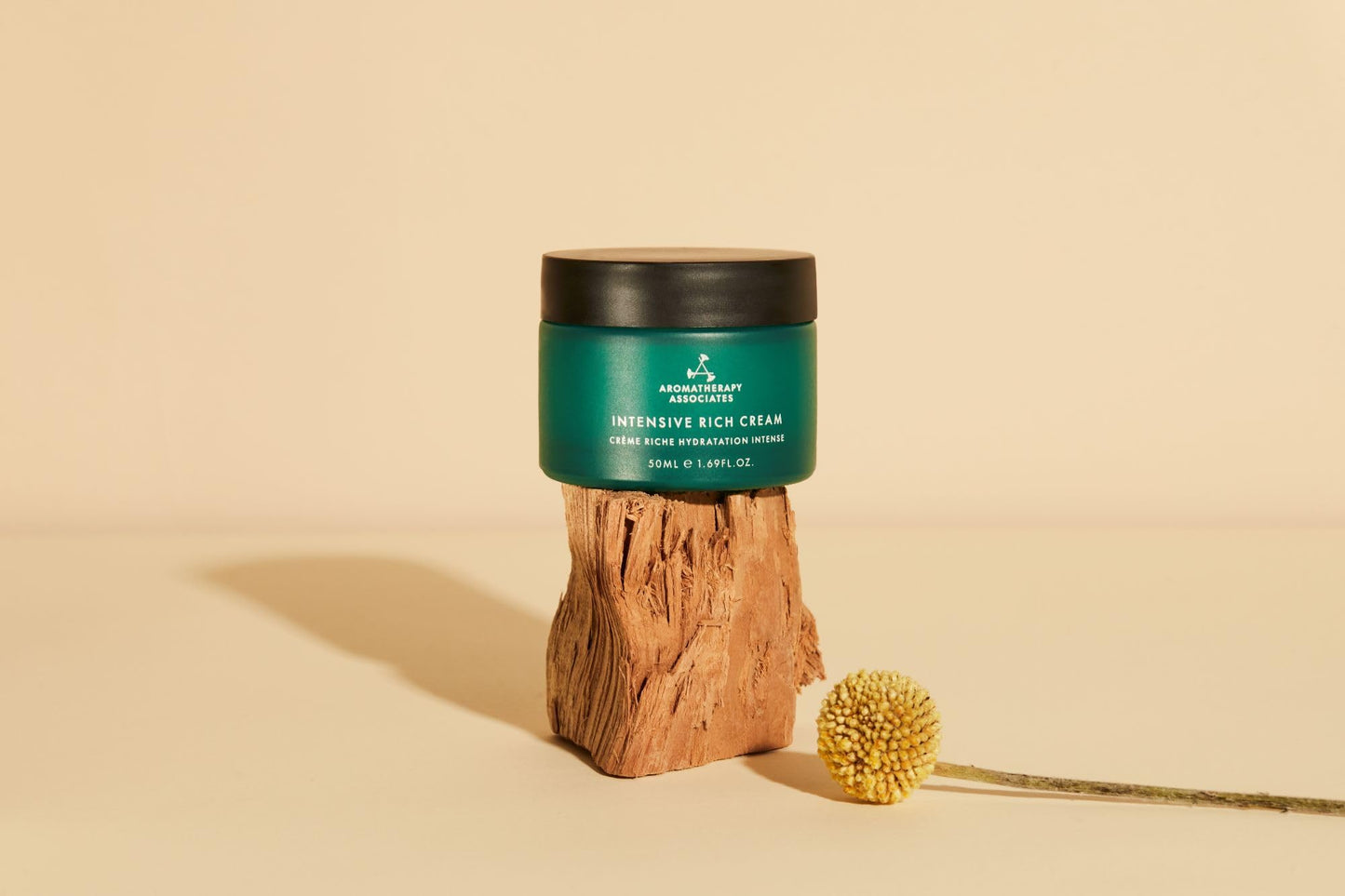 Aromatherapy Associates Intensive Rich Cream with Plant Stem Cells, Prebiotics & Essential Oils, Hydrating Daily Moisturizer for Dry or Mature Skin, Fruity Floral Scent, 1.69 fl oz