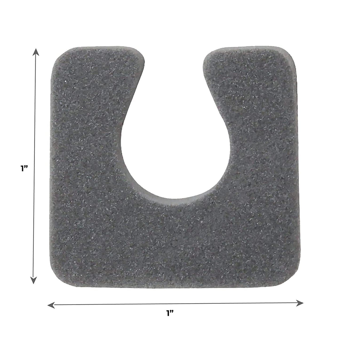 ForPro Sole Toe Separators - Black Luxurious Foam Separators - Individual Toe Separators for Pedicures â€“ 144-Count