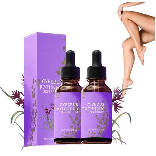 Cyperus Rotundus Skin Serum, Cyprus Rotundus Oil for Hair Removal,Natural Soothing and Gentle, 60 Ml (2pcs)