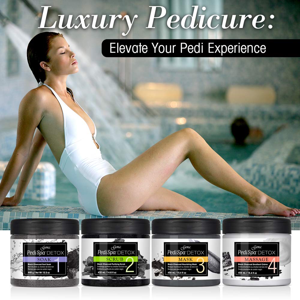 Gena Pedispa Detox Charcoal Intro Kit, 4 Ounce