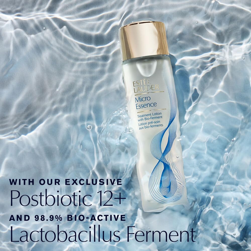 Estée Lauder Micro Essence Treatment Lotion with Bio-Ferment | Toner for Face | Skin Barrier Repair, 6.7 Fl Oz
