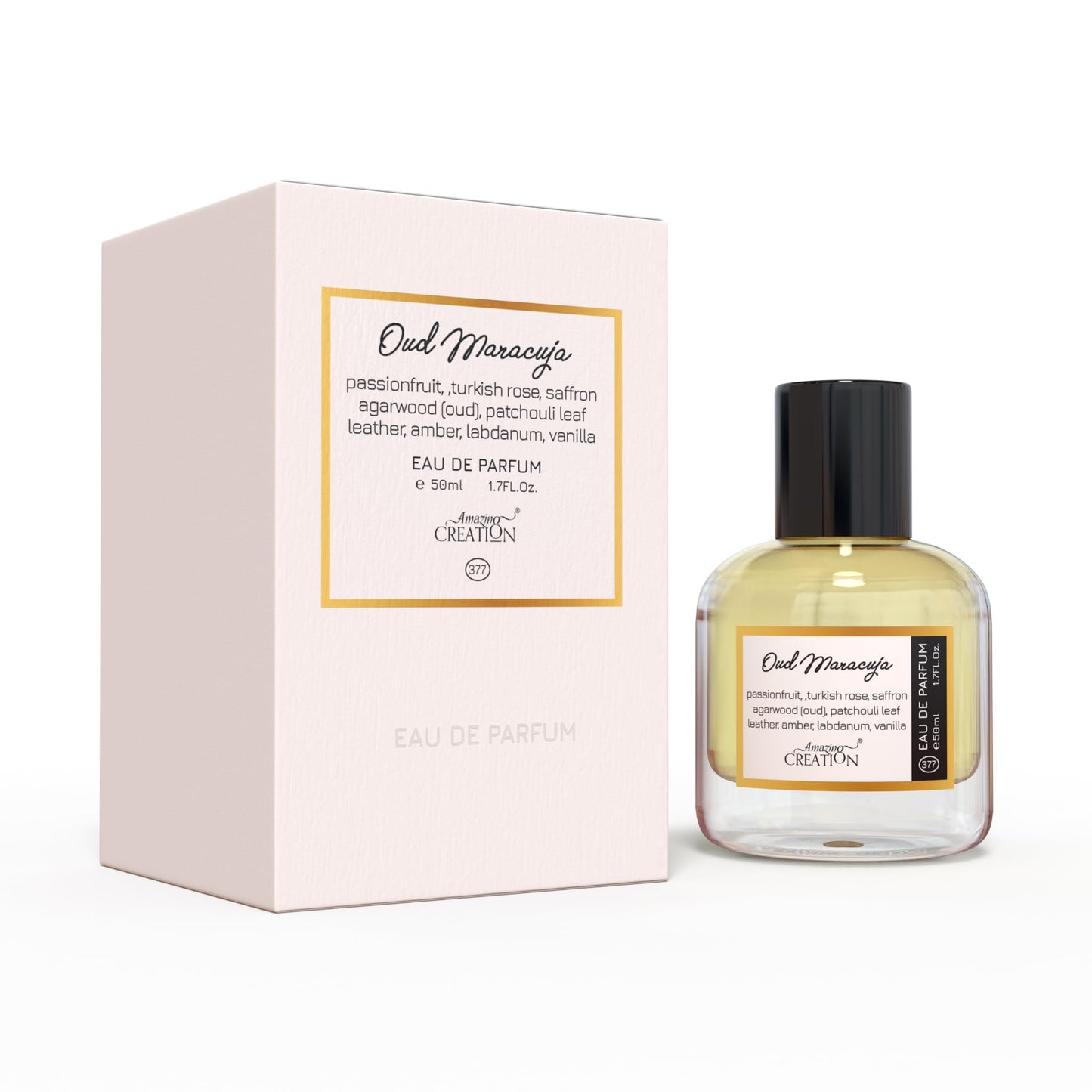 Amazing Creation Oud Maracuja Eau de Parfum, Unisex Fragrance, 1.7 Fl Oz / 50ml