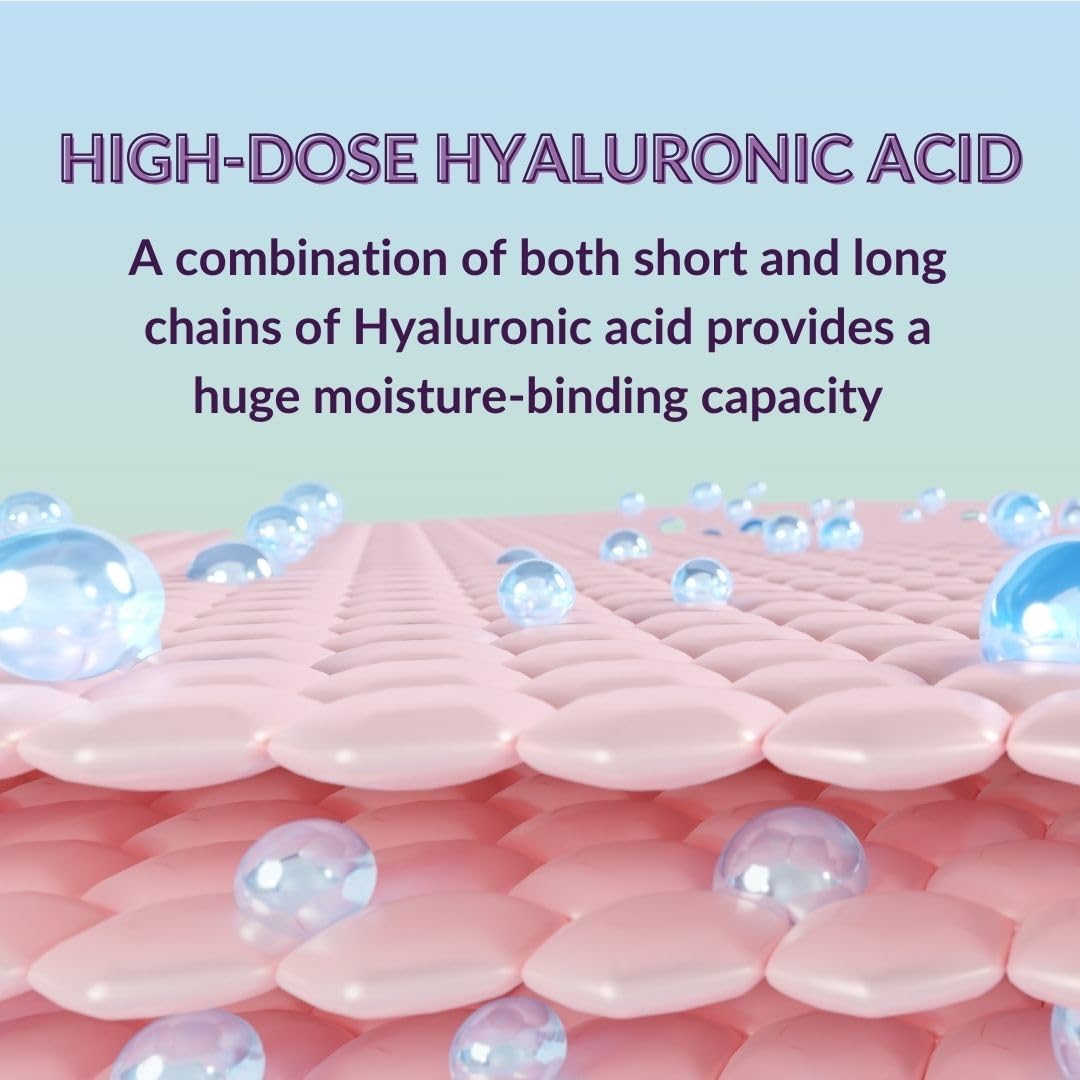 Hyaluronic Acid Moisturiser Gel with Organic Aloe Vera - NATURAL VEGAN COSMETICS - 100ml - Intensive Hydration - Anti-Ageing and Anti-Wrinkle Face Care for Men and Women