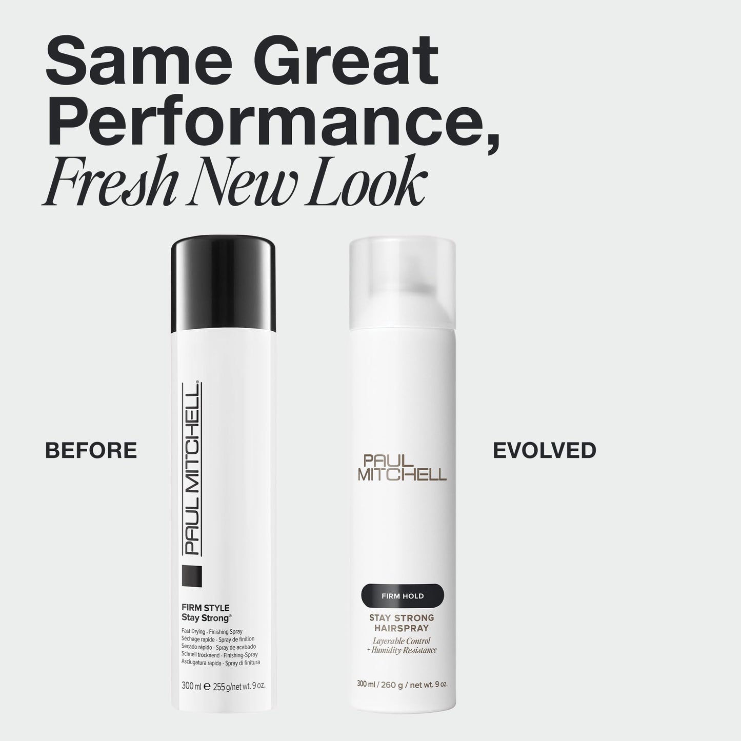 Paul Mitchell Stay Strong Hairspray, Layerable Control + Humidity Resistance, For All Hair Types, 9 oz