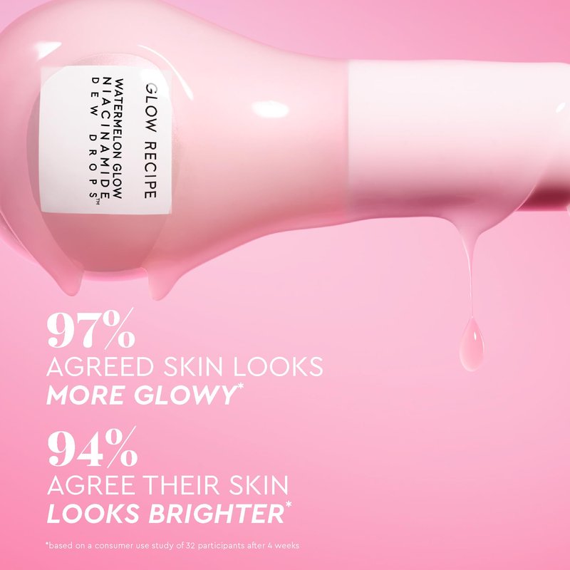 Glow Recipe Skin Care Set, Dew & Hues Must-Haves - Limited Edition Travel Size Gift Set with Niacinamide Dew Drops, Hue Drops Sun Glow & Rosy Glow (15ml Trio)