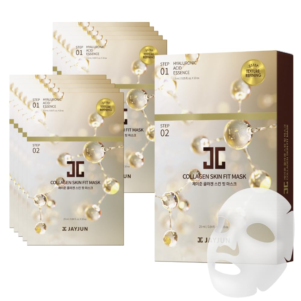 JAYJUN Rose Blossom Mask (10 Sheets) – Rose Water, Betaine & Allantoin for Soothing Hydration Skin 0.84 fl. oz.