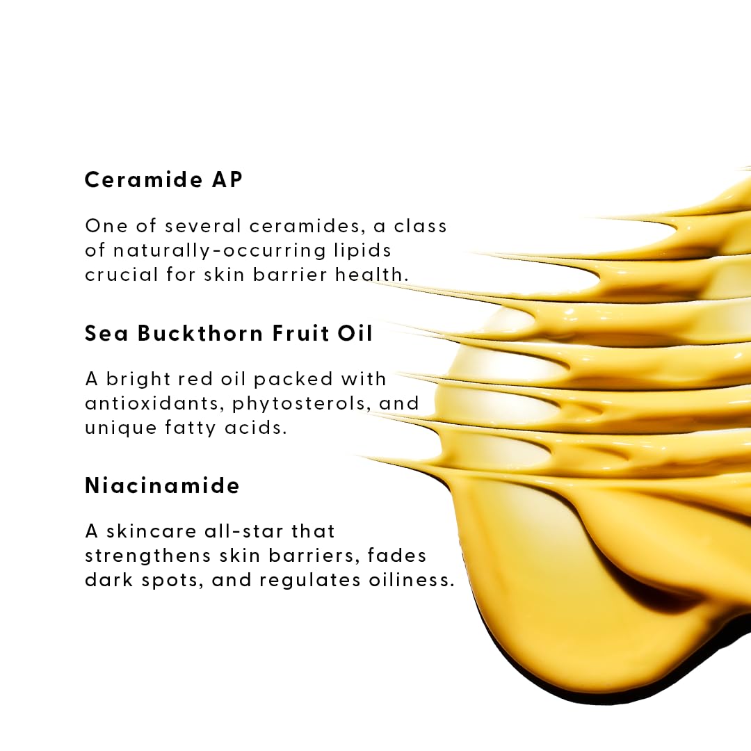 Stratia Lipid Gold Skin-Strengthening Ceramide Moisturizer with Niacinamide, Hydrates & Soothes All Skin Types, 1.7 Fl Oz