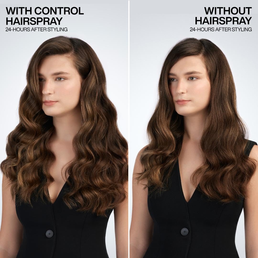 Redken Control Hair Spray 28 - Maximum Hold & Anti-Frizz Formula | 24-Hour Humidity Resistance for All Hair Types