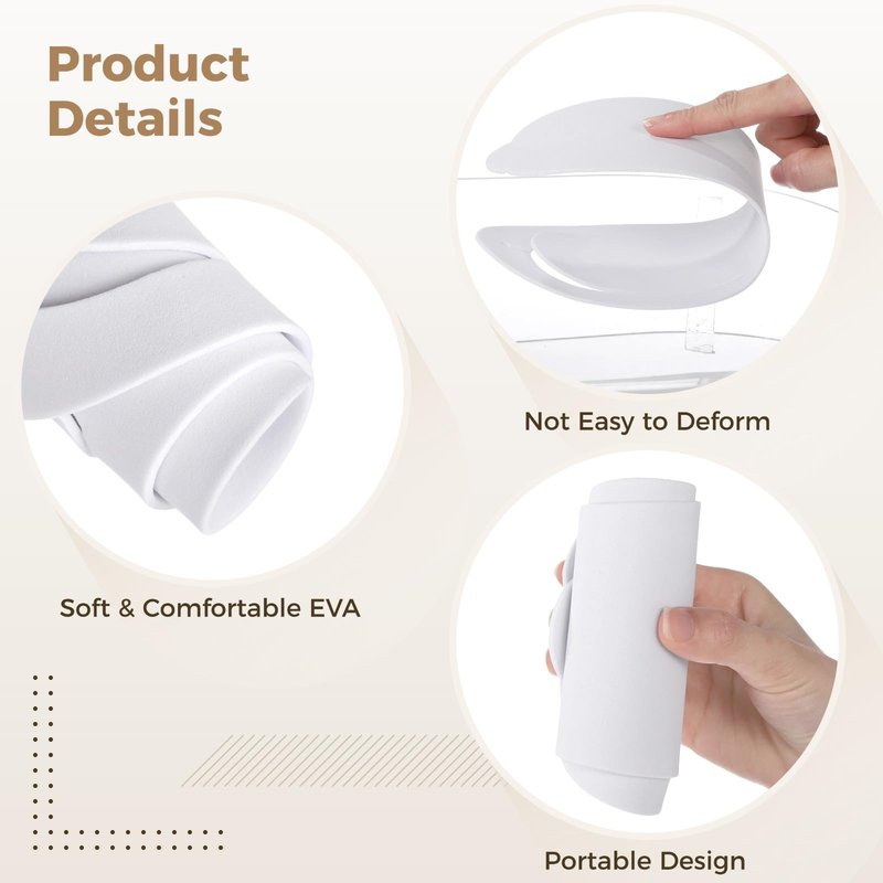 TIMCORR 100Pairs Disposable Pedicure Flip Flops Slippers Bulk,White EVA Flip-Flops Kit,SPA Pedicure Slippers for Adult,Lightweight and Easy to Wear,Ideal for Nail Salons,Hotels,Travel,Home,Party