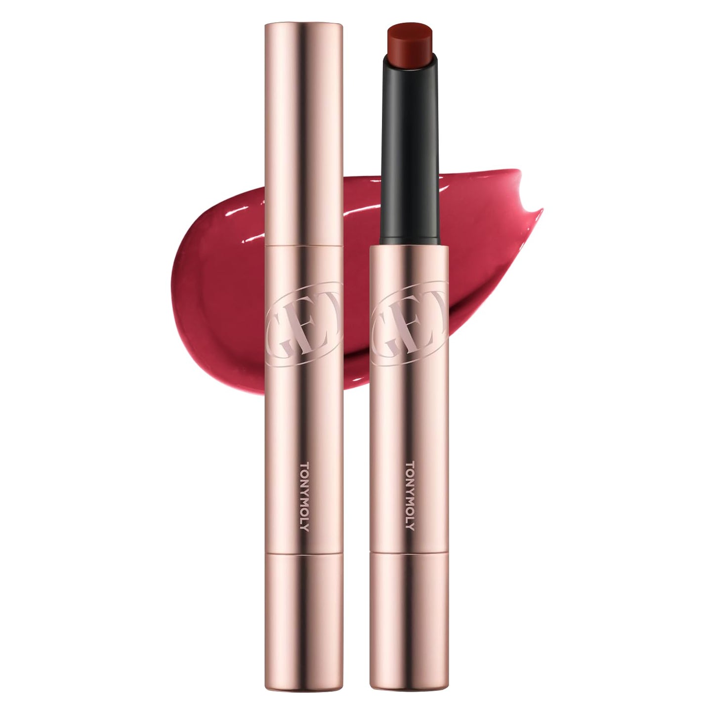 TONYMOLY Get It Tint Glaze Lip Balm | Hydrating & Plumping Tinted Balm for Lips | Berry Plum Glow Gloss with Glossy Finish | Korean Lip Crayon for Soft, Smooth, Luscious Lips