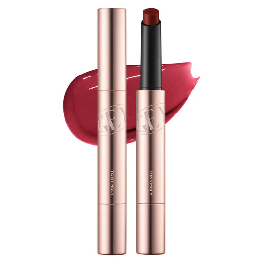 TONYMOLY Get It Tint Glaze Lip Balm | Hydrating & Plumping Tinted Balm for Lips | Berry Plum Glow Gloss with Glossy Finish | Korean Lip Crayon for Soft, Smooth, Luscious Lips