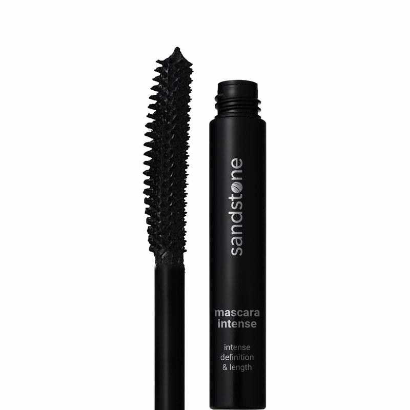 Sandstone Scandinavia Hypoallergenic Mascara for Sensitive Eyes – Smudge-Proof & Sweatproof Lengthening Mascara with Lash Separation – Vegan, Fragrance-Free & Allergy Certified – Black