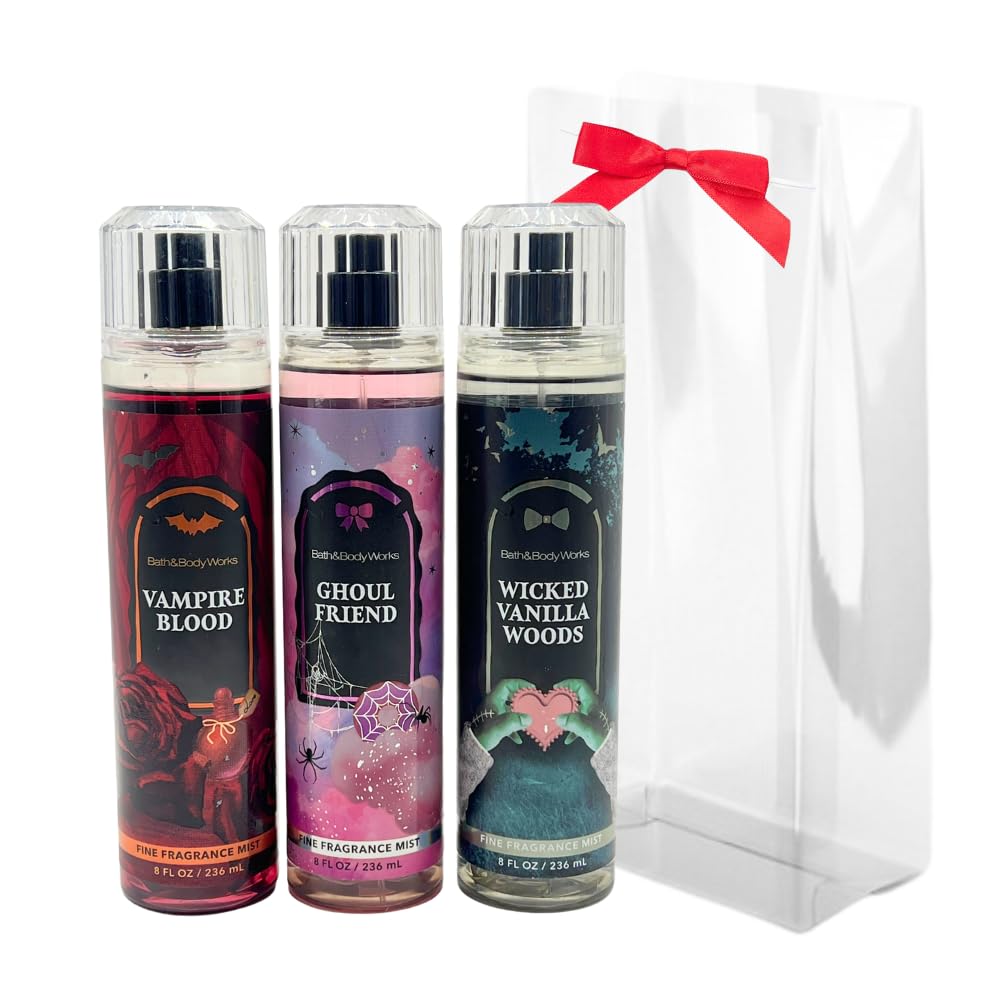 Vampire Blood Fine Fragrance Mist | Halloween 3-Piece Collection with Red Bow - 2025 Edition Scents