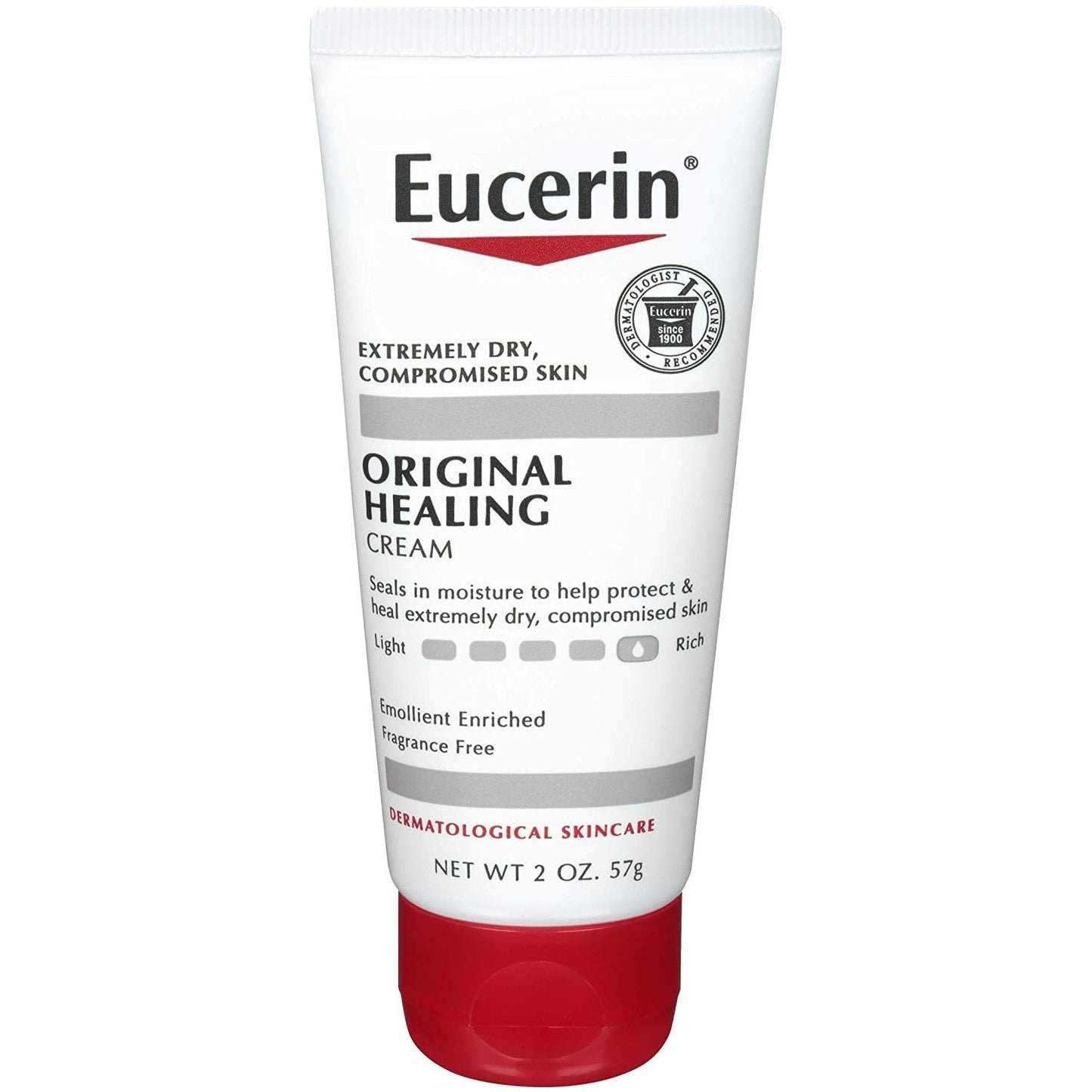 Eucerin Original Healing Rich Creme - Moisturizing Skin Relief | 2 oz (Pack of 3)