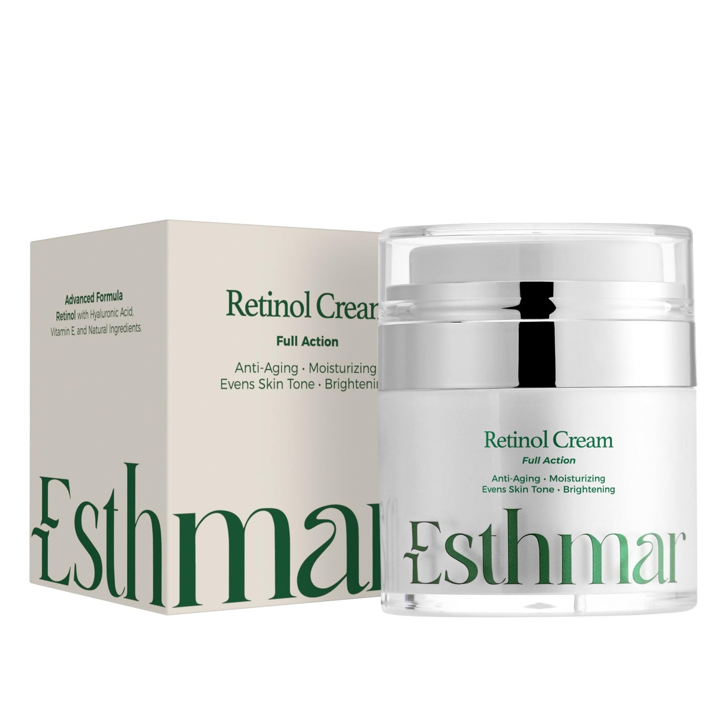 ESTHMAR Retinol Face & Neck Cream – Anti-Aging Night Moisturizer with Hyaluronic Acid, Vitamin E & Aloe Vera – Reduces Wrinkles, Fine Lines & Dark Spots, Hydrating for All Skin Types