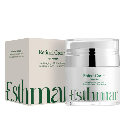 ESTHMAR Retinol Face & Neck Cream – Anti-Aging Night Moisturizer with Hyaluronic Acid, Vitamin E & Aloe Vera – Reduces Wrinkles, Fine Lines & Dark Spots, Hydrating for All Skin Types