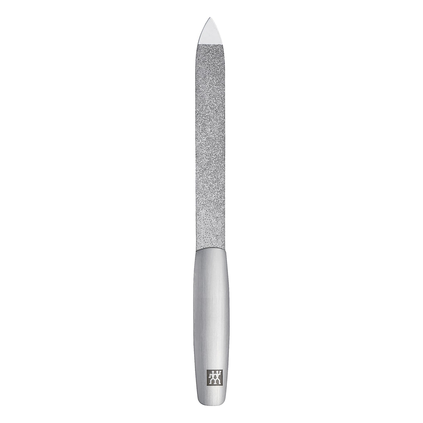 ZWILLING Sapphire Nail File (coarse and fine Grained File Surfaces for Shortening and Shaping, Cleaning tip), Premium, Silver, 5 inch