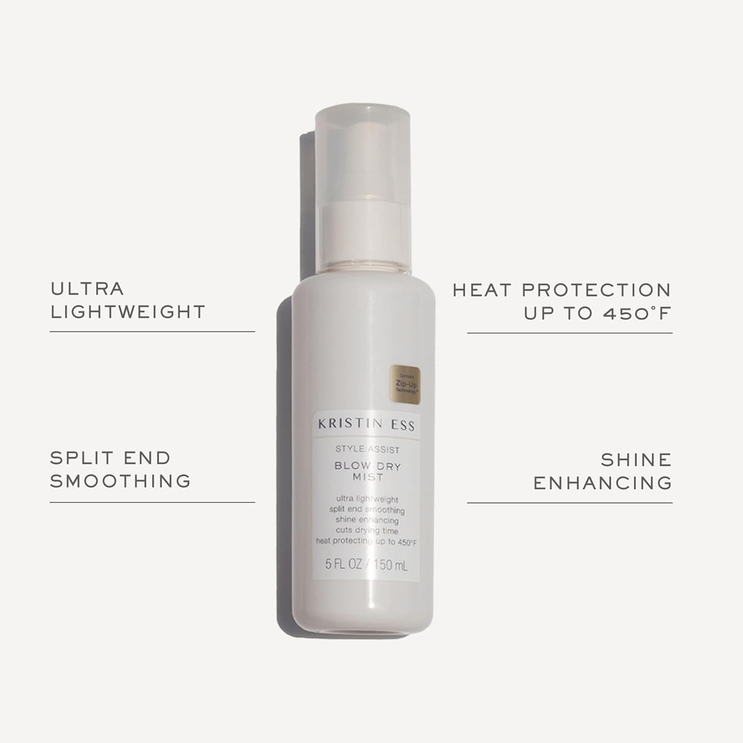 Kristin Ess Hydrating Heat Protection Spray - Frizz Control & Shine Enhancer | Thermal Protectant Up to 450°F - Pear Scent