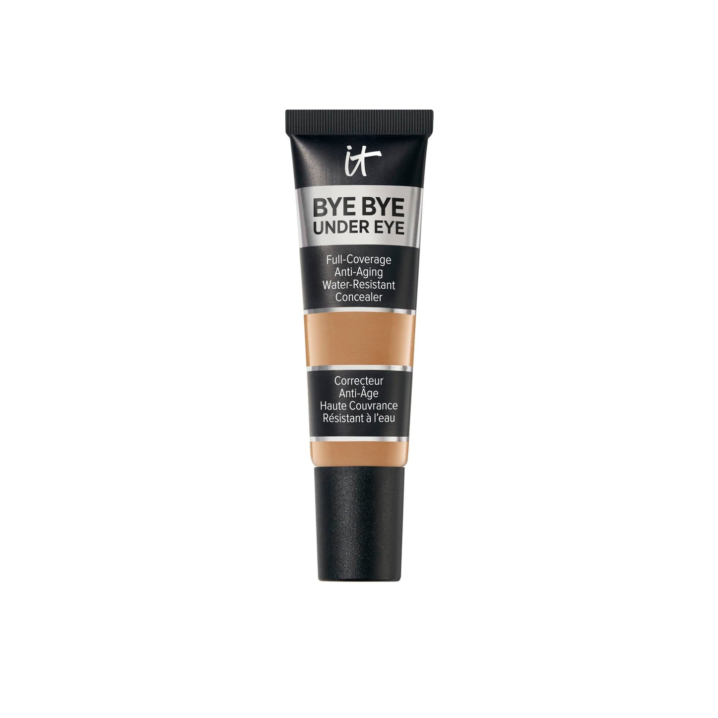 IT Cosmetics Bye Bye Under Eye Concealer (Tan Natural) - Waterproof, Full Coverage Brightening Concealer For Dark Circles, Fine Lines, Redness & Discoloration, Anti-Aging, 24H Wear - 0.4 fl oz