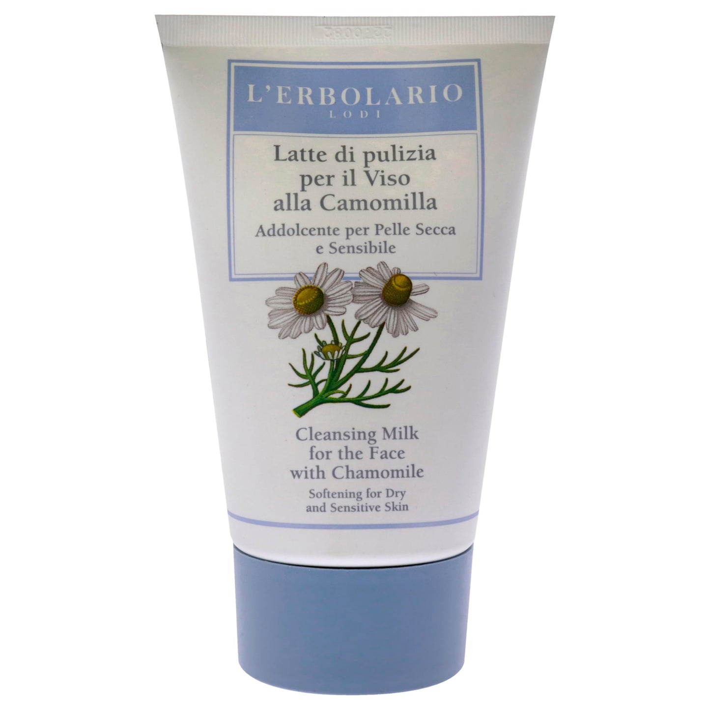 L'Erbolario Chamomile Cleansing Milk - Face Wash and Make-Up Remover for Dry and Sensitive Skin - Hydrating Facial Cleanser with Chamomile - 4.2 oz