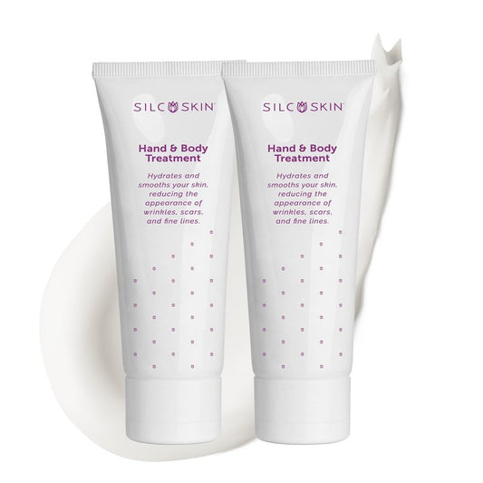 Silcskin Hand And Body Treatment Water Based Lotion For Crepey Skin And Fine Lines With Medical Grade Silicone, 2 Oz Pack Of 2