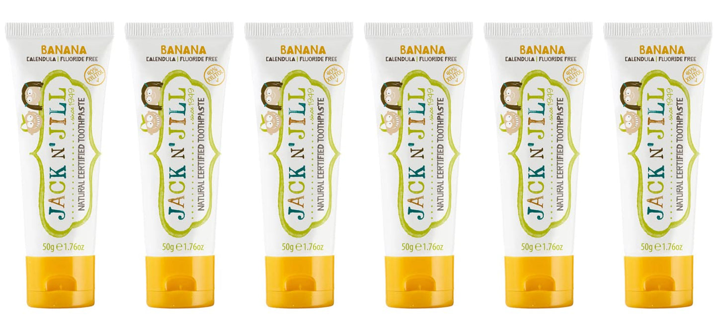 Jack N' Jill Natural Toothpaste, Banana, 1.76 oz (Pack of 6)
