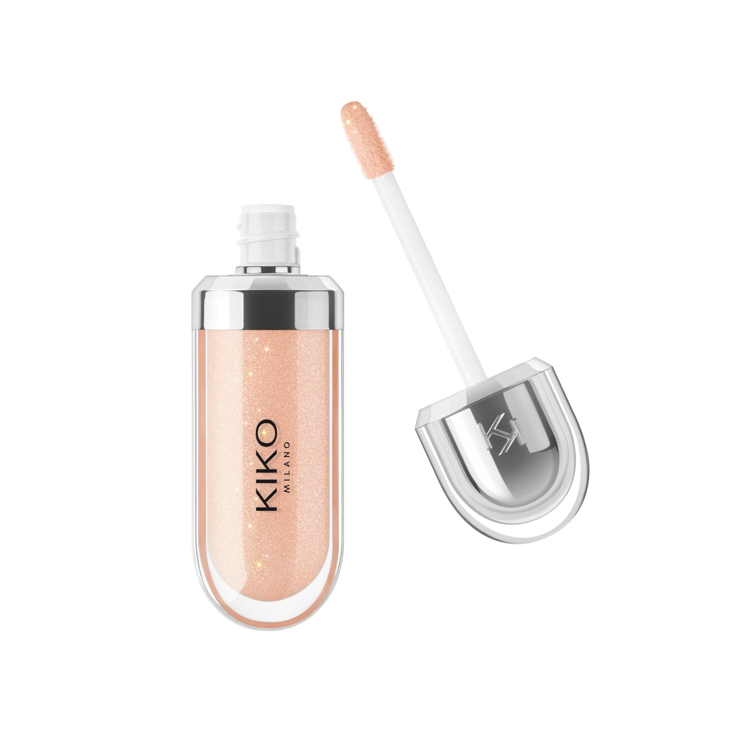 Kiko Milano 3D Hydra Lip Gloss – High Shine, Hydrating, Plumping, Non-Sticky, Moisturizing Lip Makeup – 02 Natural Beige – 6.5ml