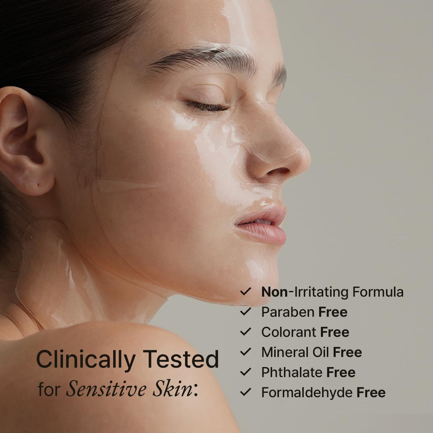 HOUSE OF B High-Purity Glutathione Face Film, 2-Step Overnight Collagen Hydrogel Face Mask for Glass Skin Glow, Elasticity, Hydrating, Firming, Moisturizing, Anti Aging, Korean Skin Care, 3g+22g x 3ea