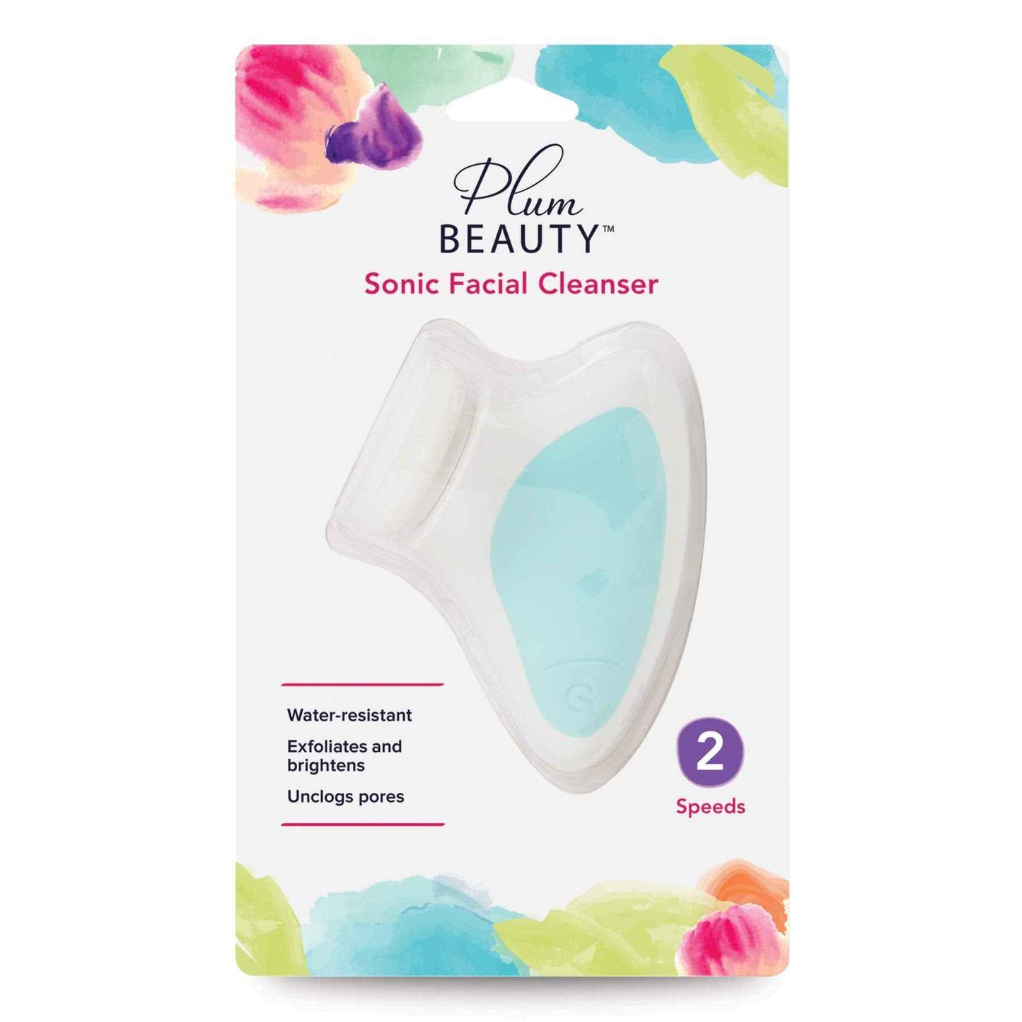 Plum Beauty Sonic Facial Cleanser Deeply cleanses and unclogs pores (Pack of 2)
