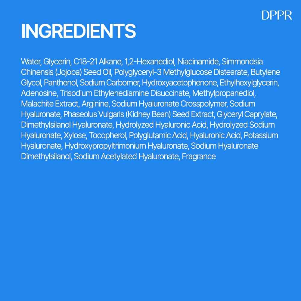 DPPR HYALCUBE Flooding Cream, Korean Skincare, Face Moisturizer, Cream for All Skin Type, Glass Skin care, Deep Moisturizing & Soothing, Glowy Skin, Hyaluronic Acid, Paraben free(3.38 fl. oz / 100ml)