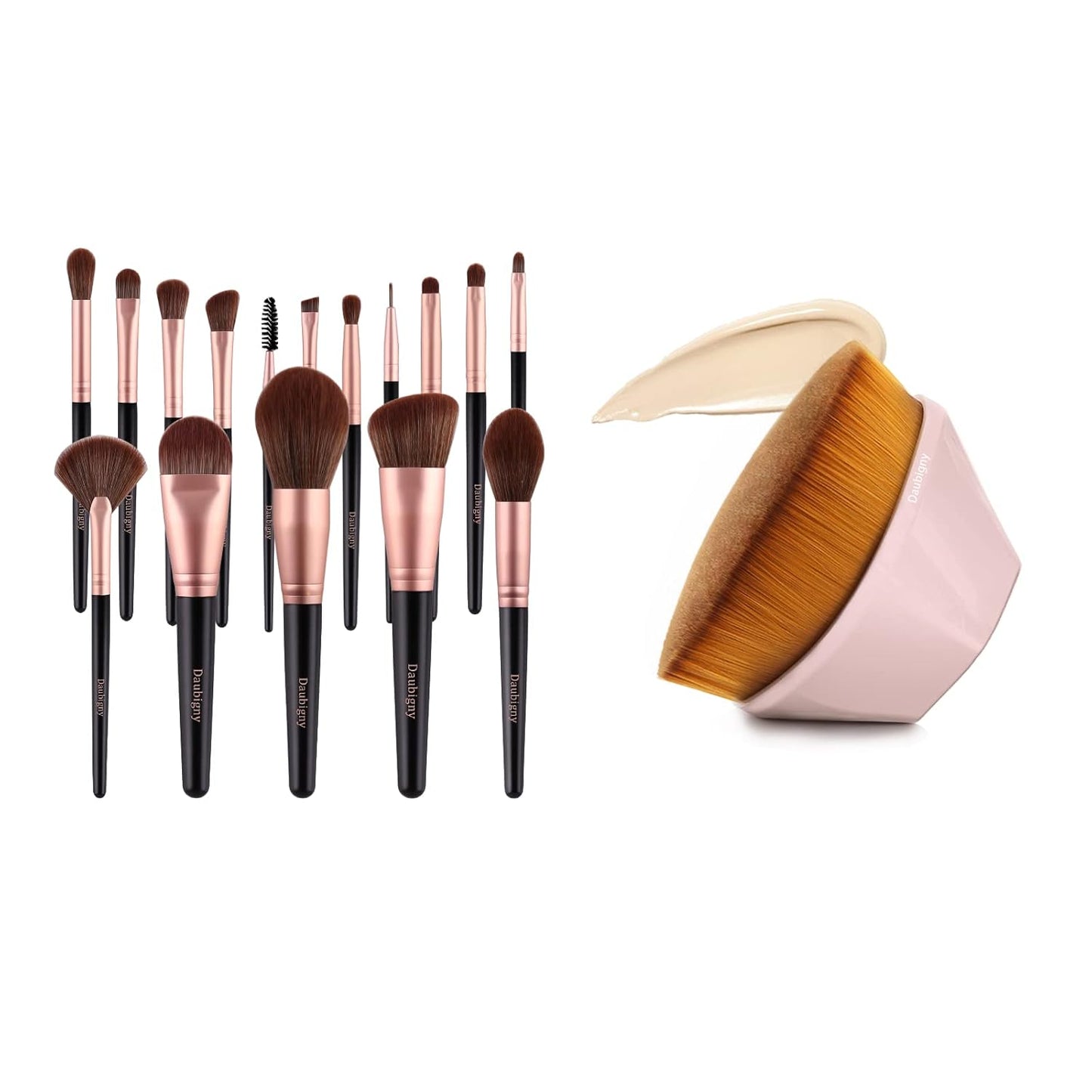 Makeup Brushes Set - Professional Foundation Brush for Flawless Application | 10-Piece Collection
