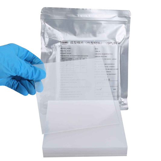 ANNWAH 15Pcs Dental Vacuum Forming Splint Sheets, Thermoforming Materials for Vacuum Forming Machine 5'' x 5''(Hard,1.5mm)