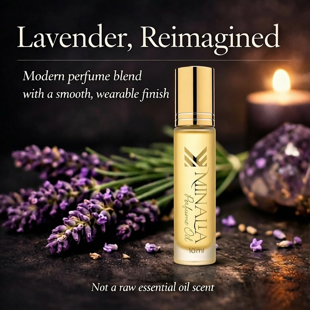 MINALIA Roll-On Perfume Oil – Alcohol-Free – 10 mL (Bold Lavender)