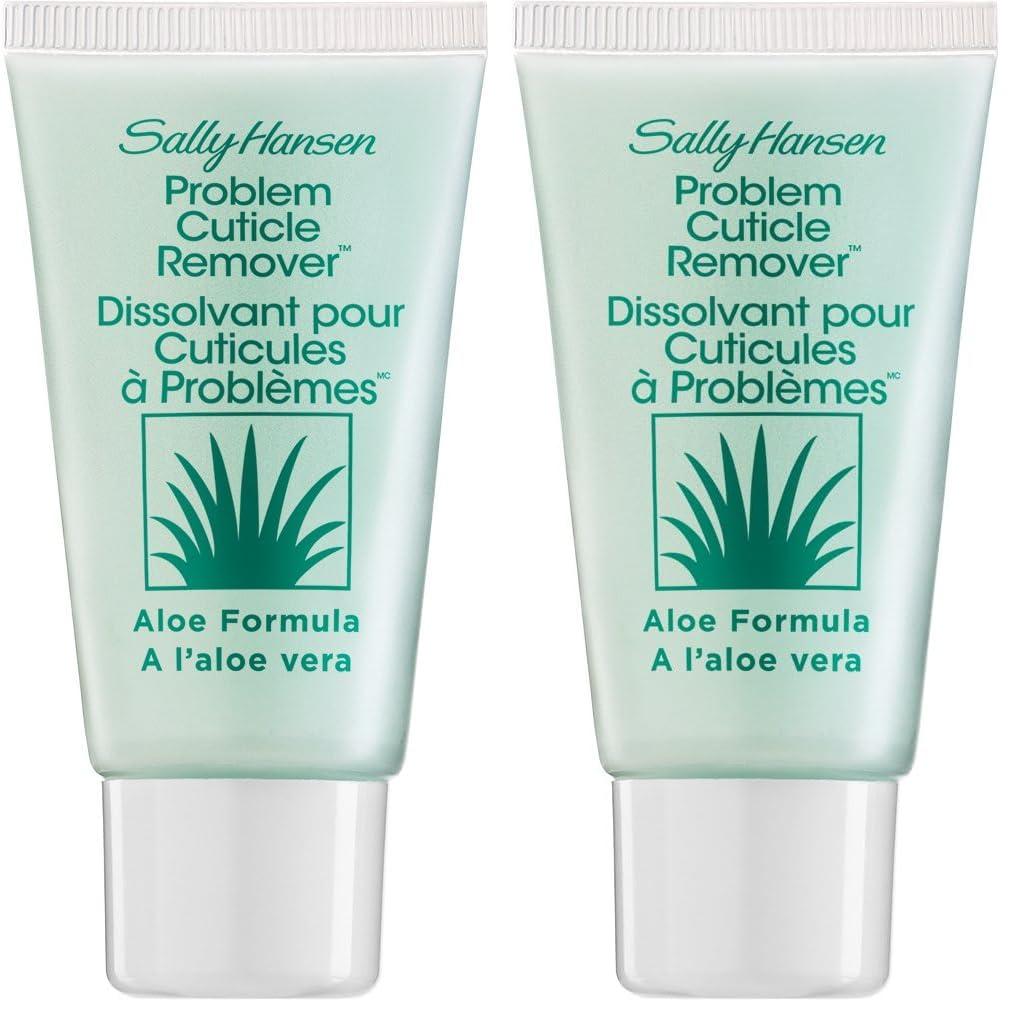 Sally Hansen Nail Treatment Problem Cuticle Remover™ | Eliminates Thick & Overgrown Cuticles | pH-Balanced Formula Infused with Aloe Vera-| Gently Soothes & Conditions Cuticles,(Pack of 2)