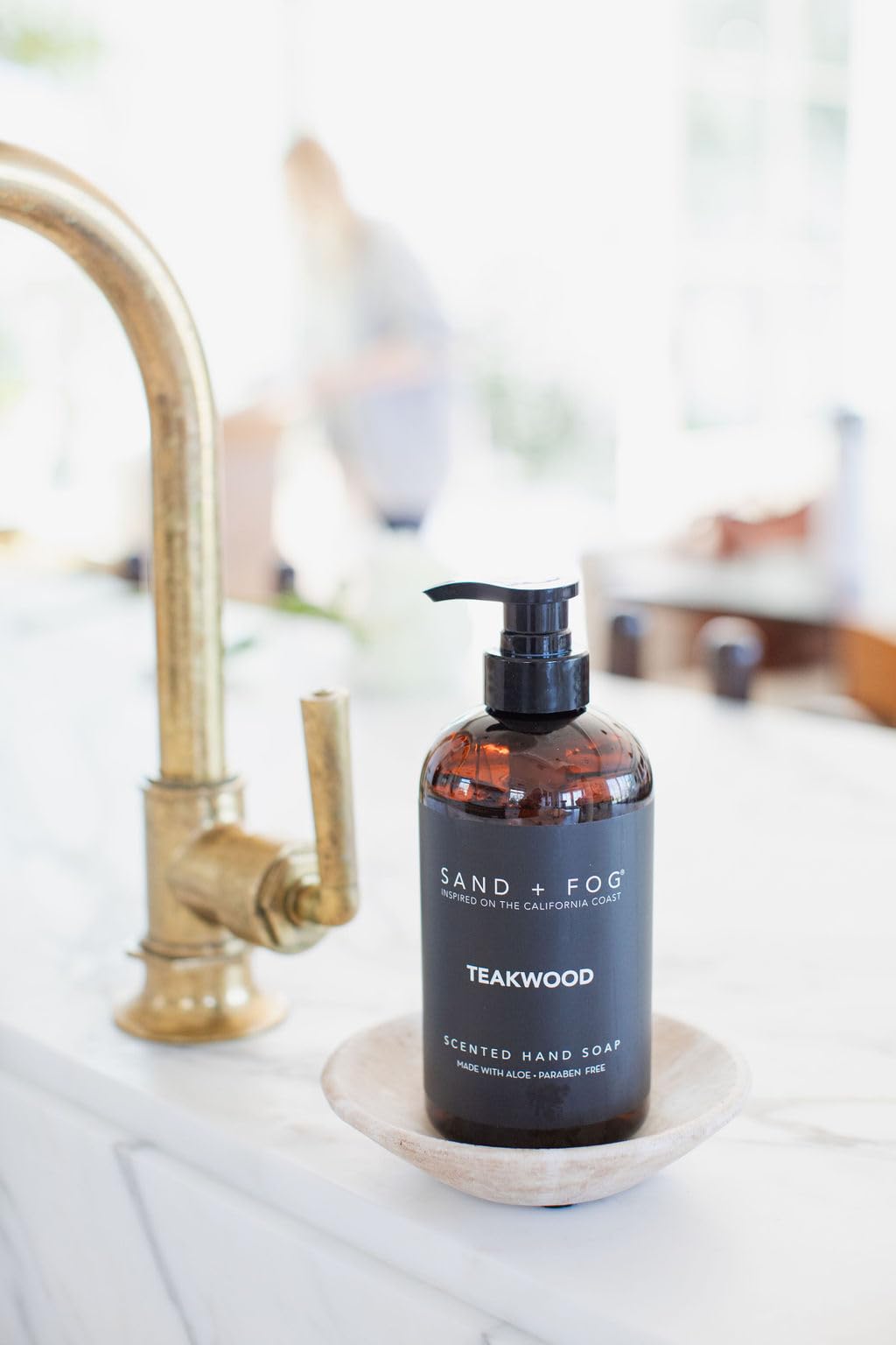 Sand + Fog Lemon Verbena- Scented Liquid Hand Soap - Moisturizing Hand Soap - Made with Aloe - Paraben Free - 20 oz