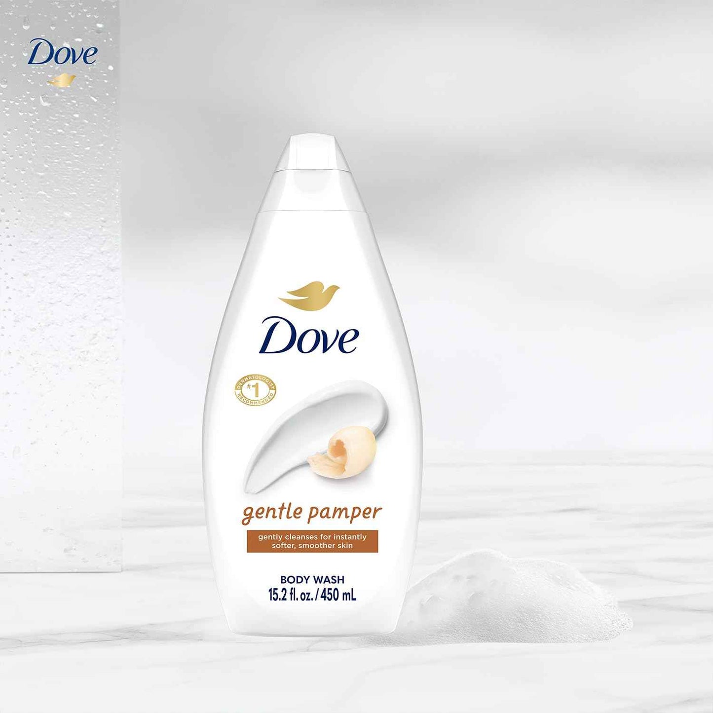 Dove Body Wash, Gentle Pamper 2-Pack – Soothing Moisturizing Cleanser for Soft Skin, 15.22 Oz Ea