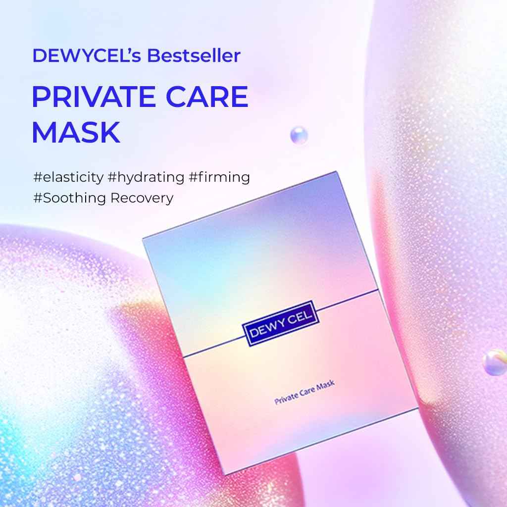 DEWYCEL PRIVATE CARE MASK with edelweiss callus culture extract | 3STEP face mask for glow skin - elasticity, hydrating, firming | Soothing Recovery & Moisture with Panthenol, Niacinamide