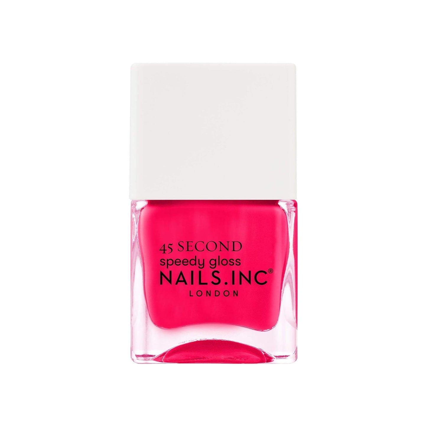Nails Inc 45 Second Speedy Gloss, No Bad Days In Notting Hill, Pink, No Chip, Long Lasting, Quick Dry, Air Dry, Professional Manicures & Pedicures, Fingernails & Toenail, Vegan Nail Polish, 0.47 Fl Oz