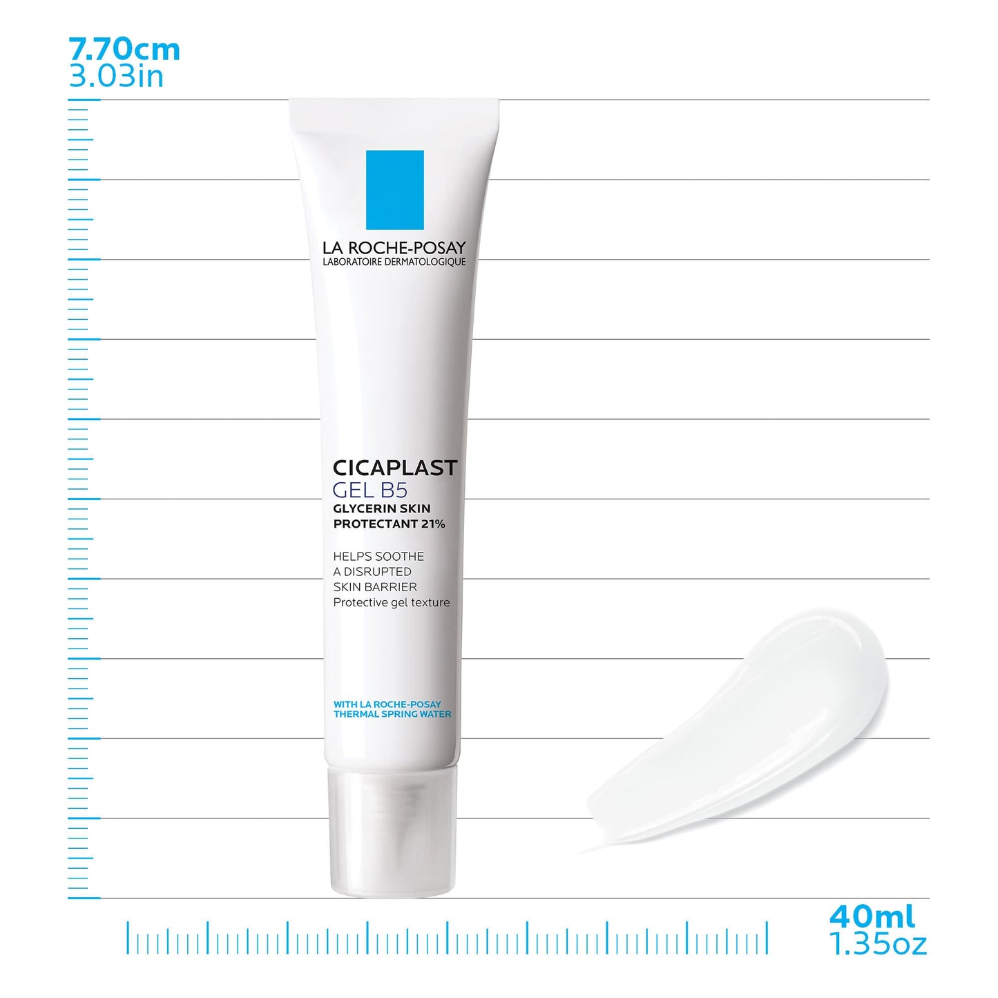 La Roche-Posay Cicaplast Gel B5 Repair Gel for Cracked Skin, 1.35oz
