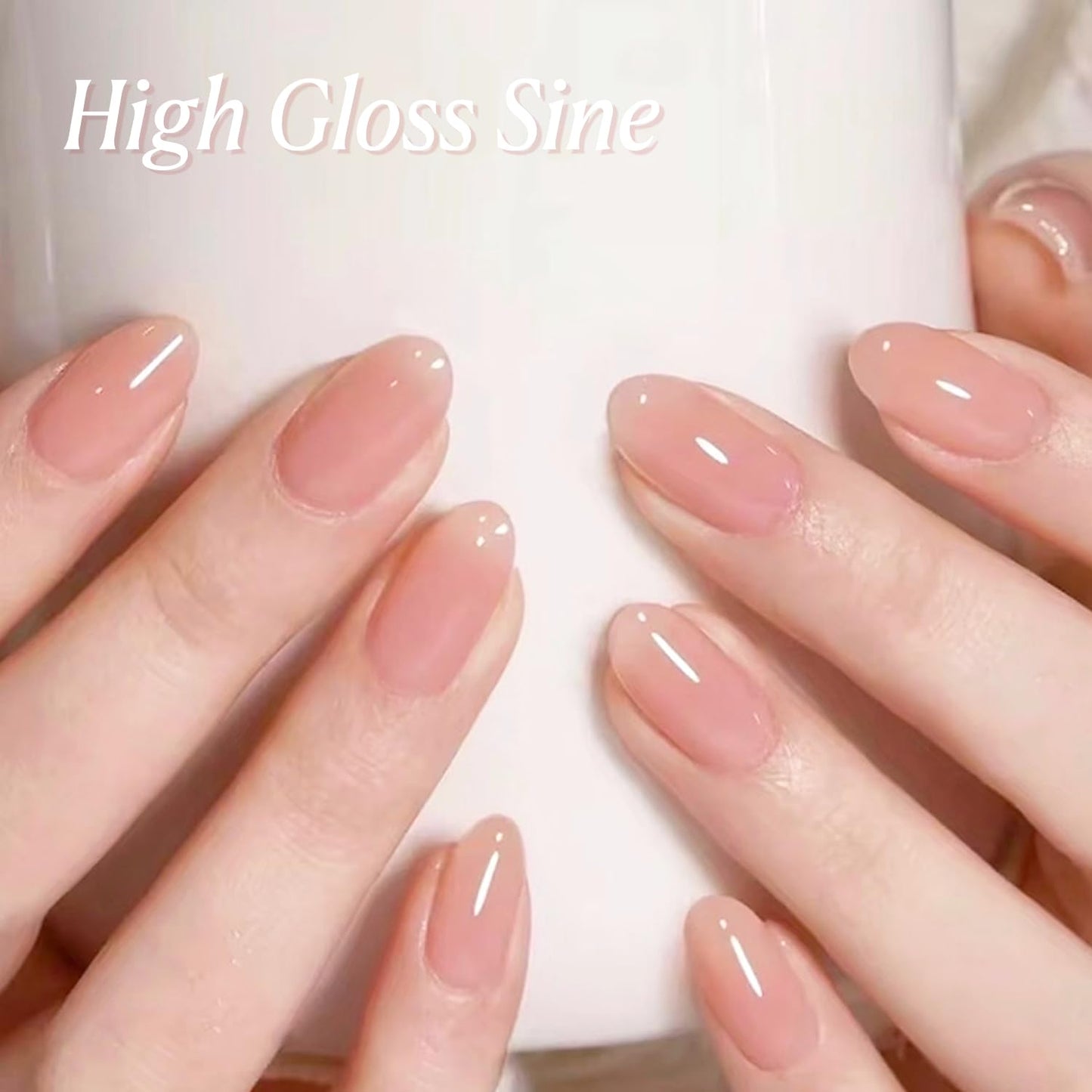 AZUREBEAUTY Dip Powder Set 6 Pcs Translucent Nude Pink Sheer Color, Natural Clear Dipping Powder Milky Jelly Effect French Nail Art Starter Manicure Salon DIY at Home