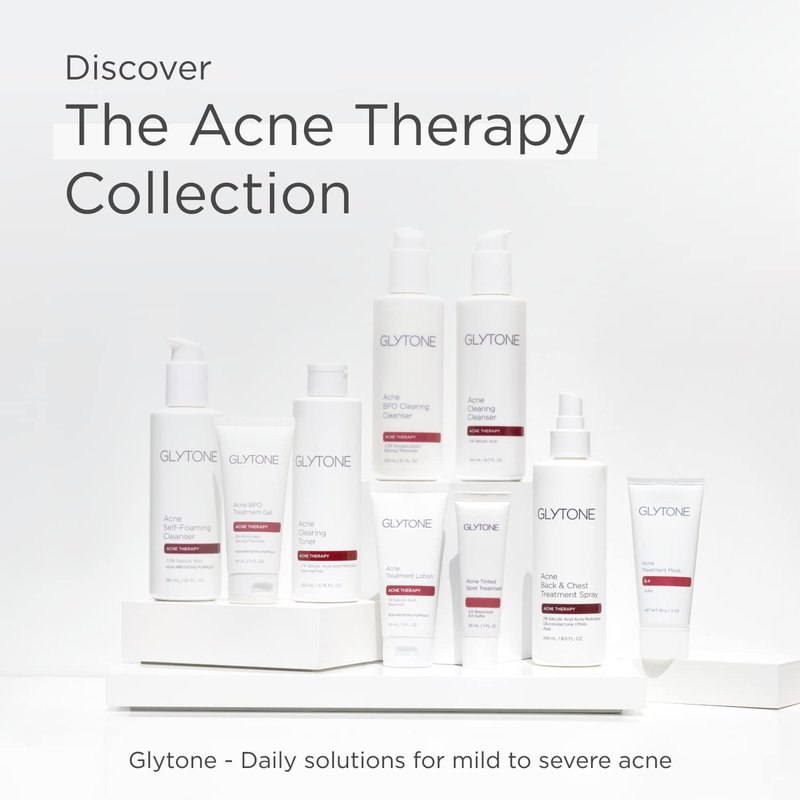 Glytone Acne Clearing Cleanser - 2% Salicylic Acid Face Wash for Oily Skin | 6.7 fl oz