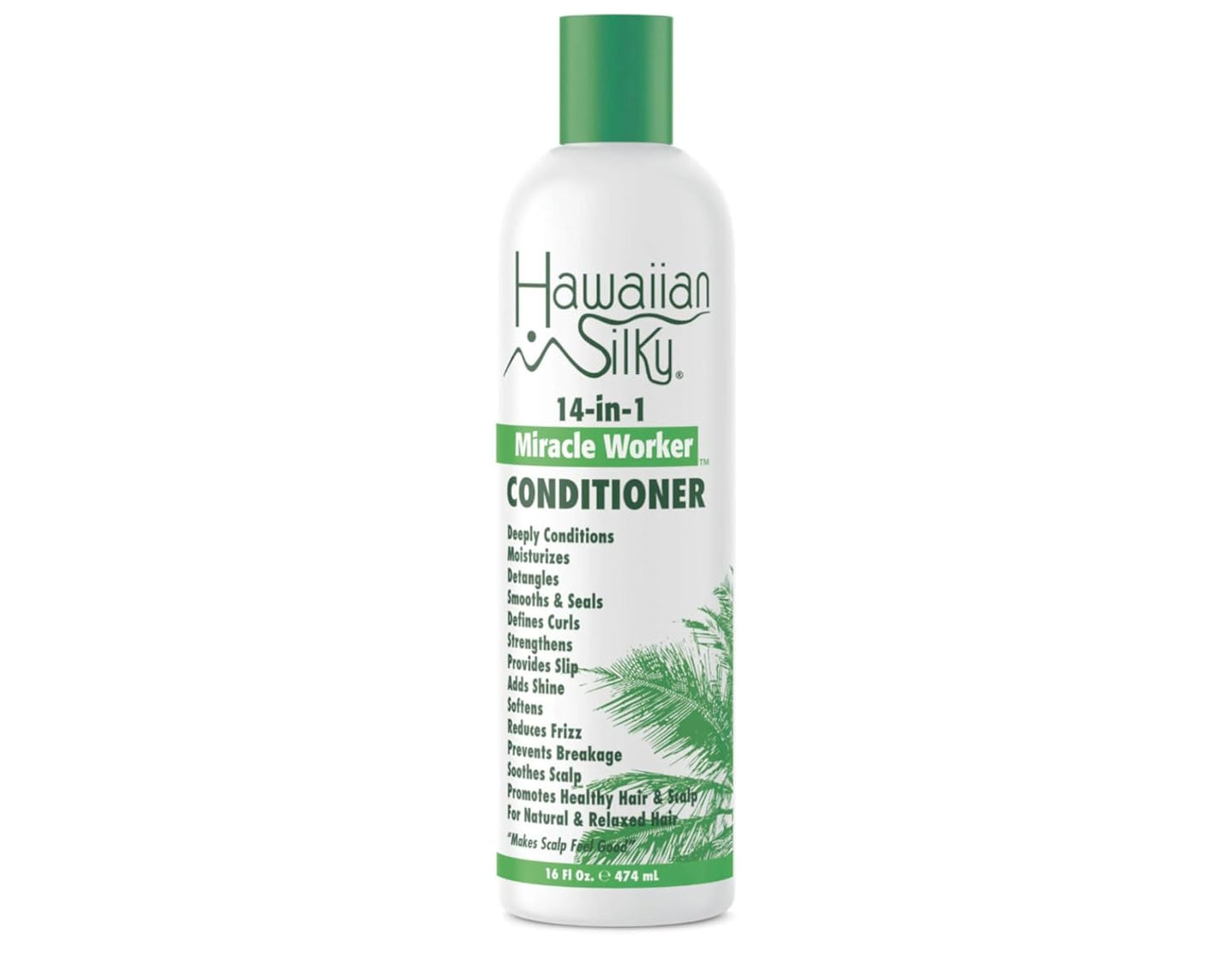 Hawaiian Silky 14-in-1 Miracle Worker Hair Care Set - Shampoo, Conditioner & Activator Spray | 16 Fl Oz Each