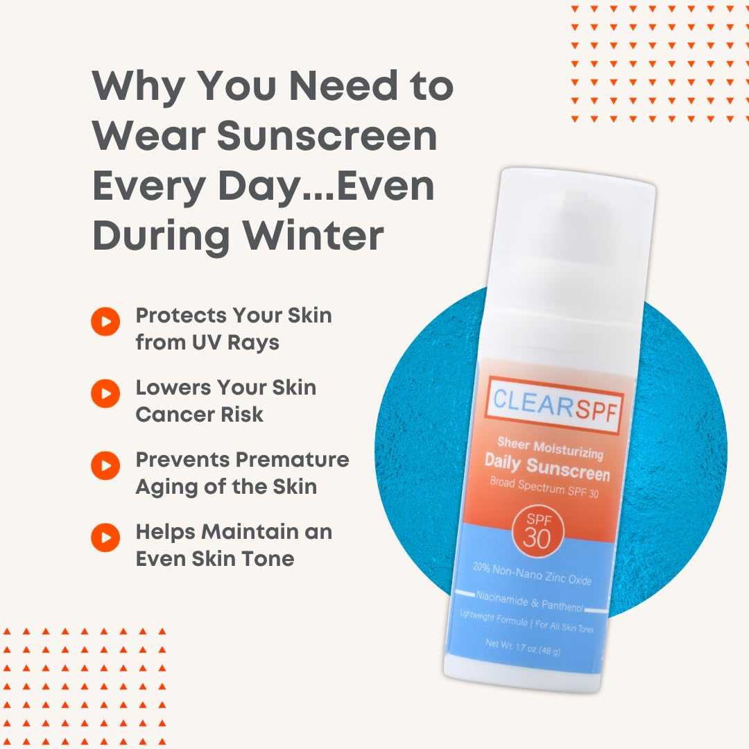 ClearSPF Daily Moisturizing Sunscreen (Sheer) - Expires 05/31/2026