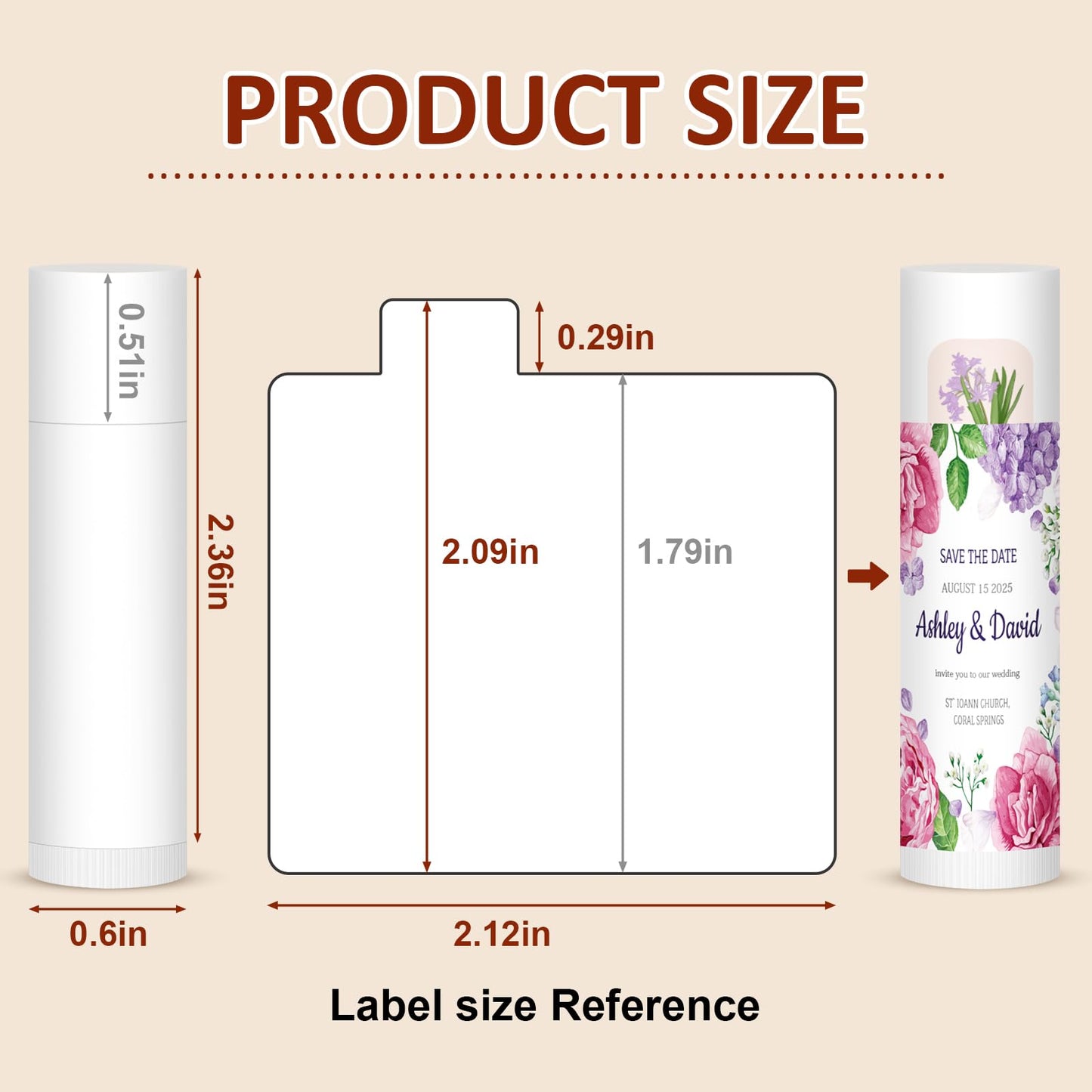 VISRIE 120 Pack Lip Balm Unlabeled, Natural Lip Balm Bulk Blank Tube, Personalized Lip Balms for Party Favors Adults and Bridal Shower Favors or Baby Shower Gifts-5 Flavors