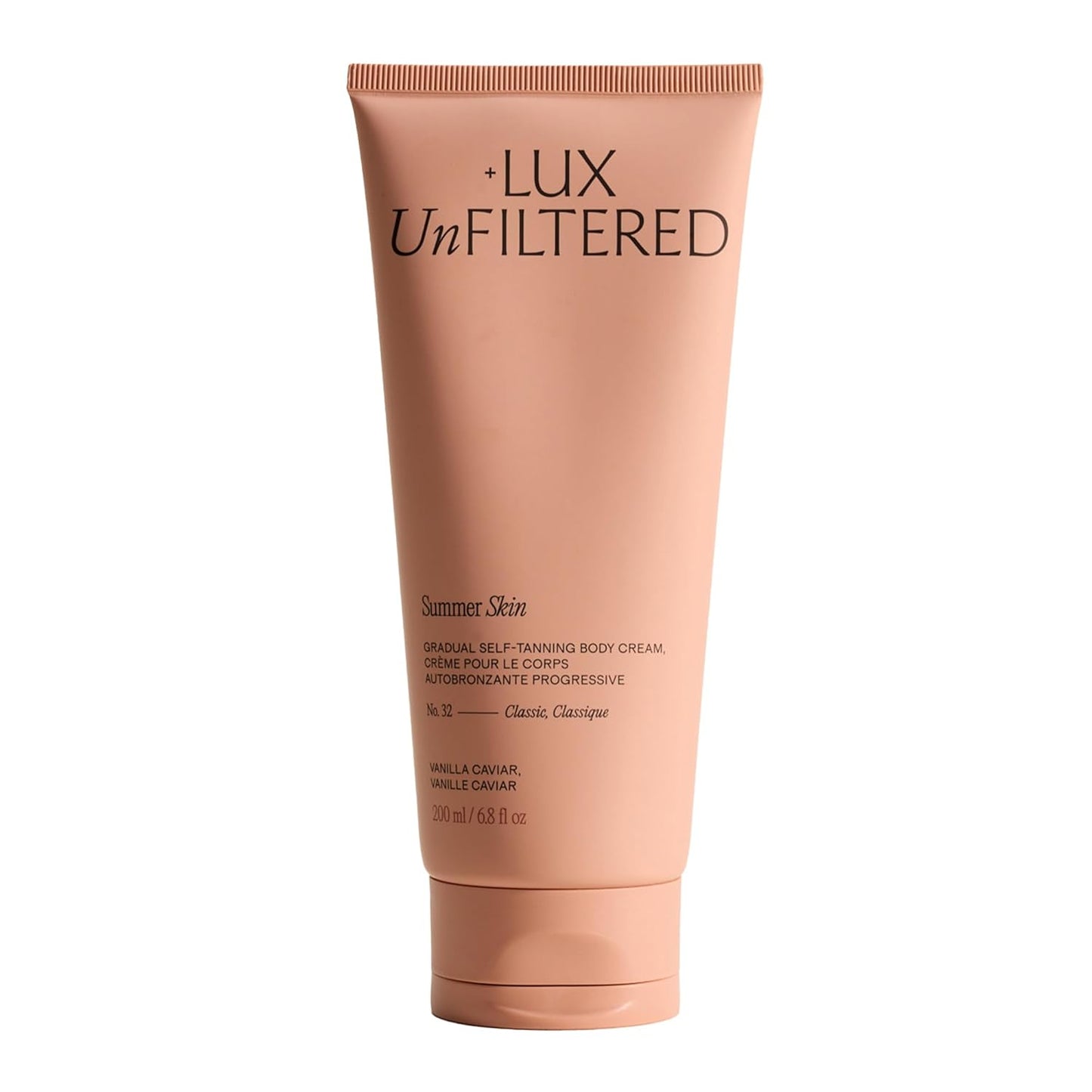Lux Unfiltered N°32 Gradual Self Tanner - Hydrating Lotion with Shea Butter & Squalane | Vegan, Natural-Looking, Non-Sticky