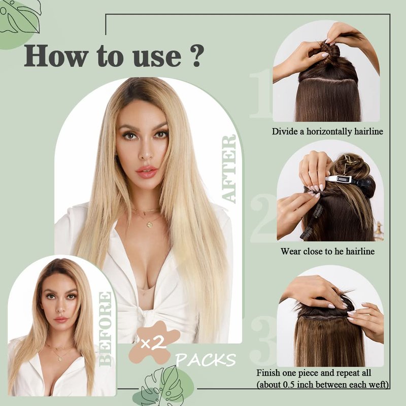 S-noilite Clip in Hair Extensions Human Hair Balayage Standard Weft Short Blonde Hair 100% Real Human Hair 8 Pieces 18 Clips Straight 10"-75g (#4/27 Medium Brown/Dark Blonde)
