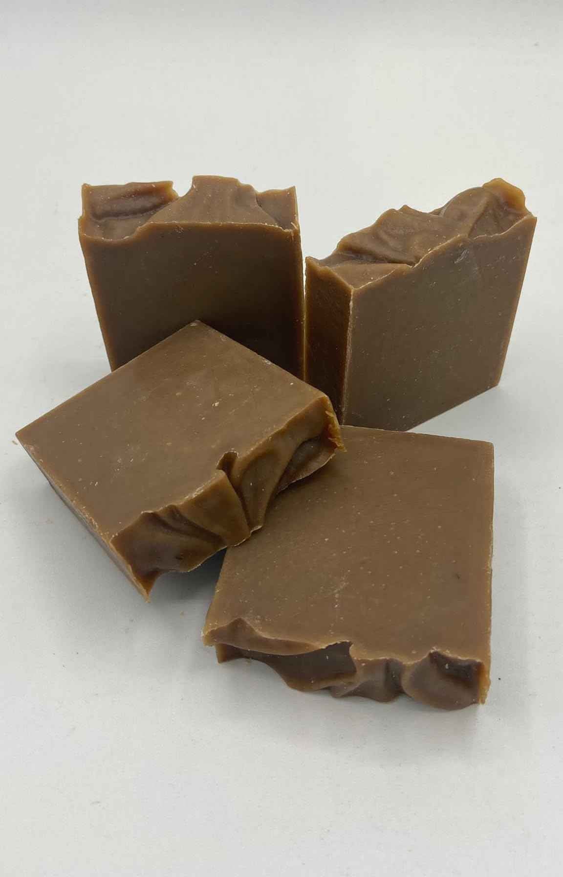 GrabNat 4-Pack Tar Soap | Handmade, All-Natural, Cold-Processed, Plant-Based | Cleansing for Face & Body | Suitable for All Skin Types (4 x100grams / 4 x 3.5oz)