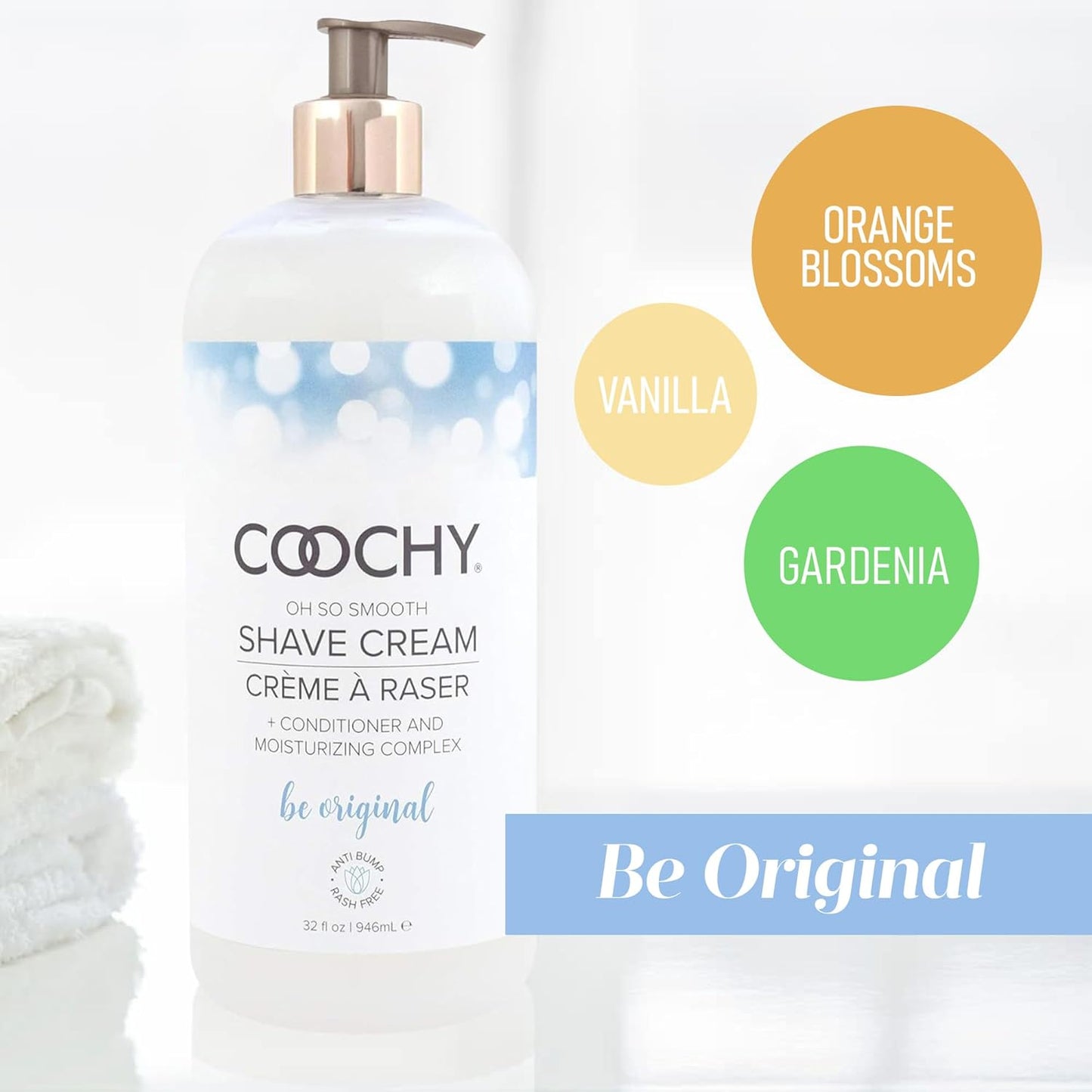 Coochy Intimate Shaving Cream - Moisturizing Shave Conditioner for Sensitive Skin | 32 oz